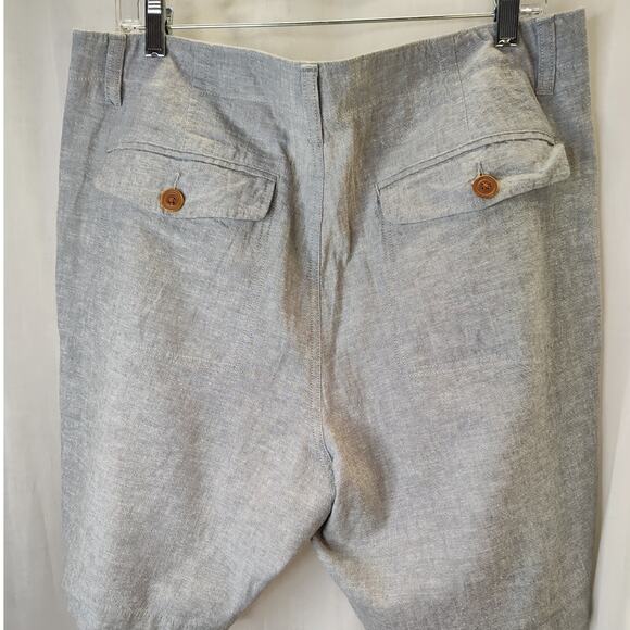 J. Crew Outlet Mens Linen Blend Gray Chino Style Shorts, 36 - Picture 5 of 8